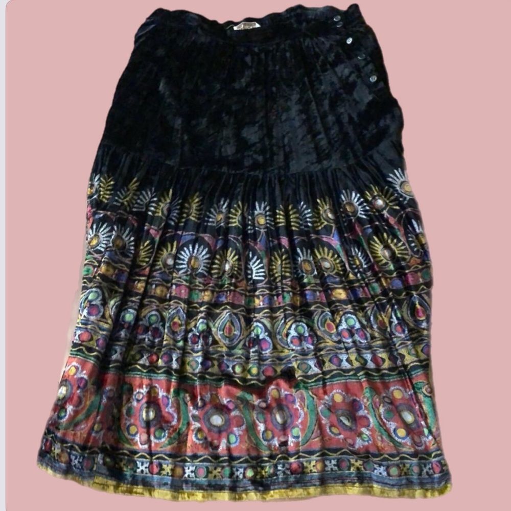 Vintage 80s velvet skirt